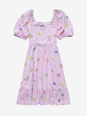 Sanrio Fruits Hello Kitty and Fruits Allover Print Smocked Dress Womens Size XL